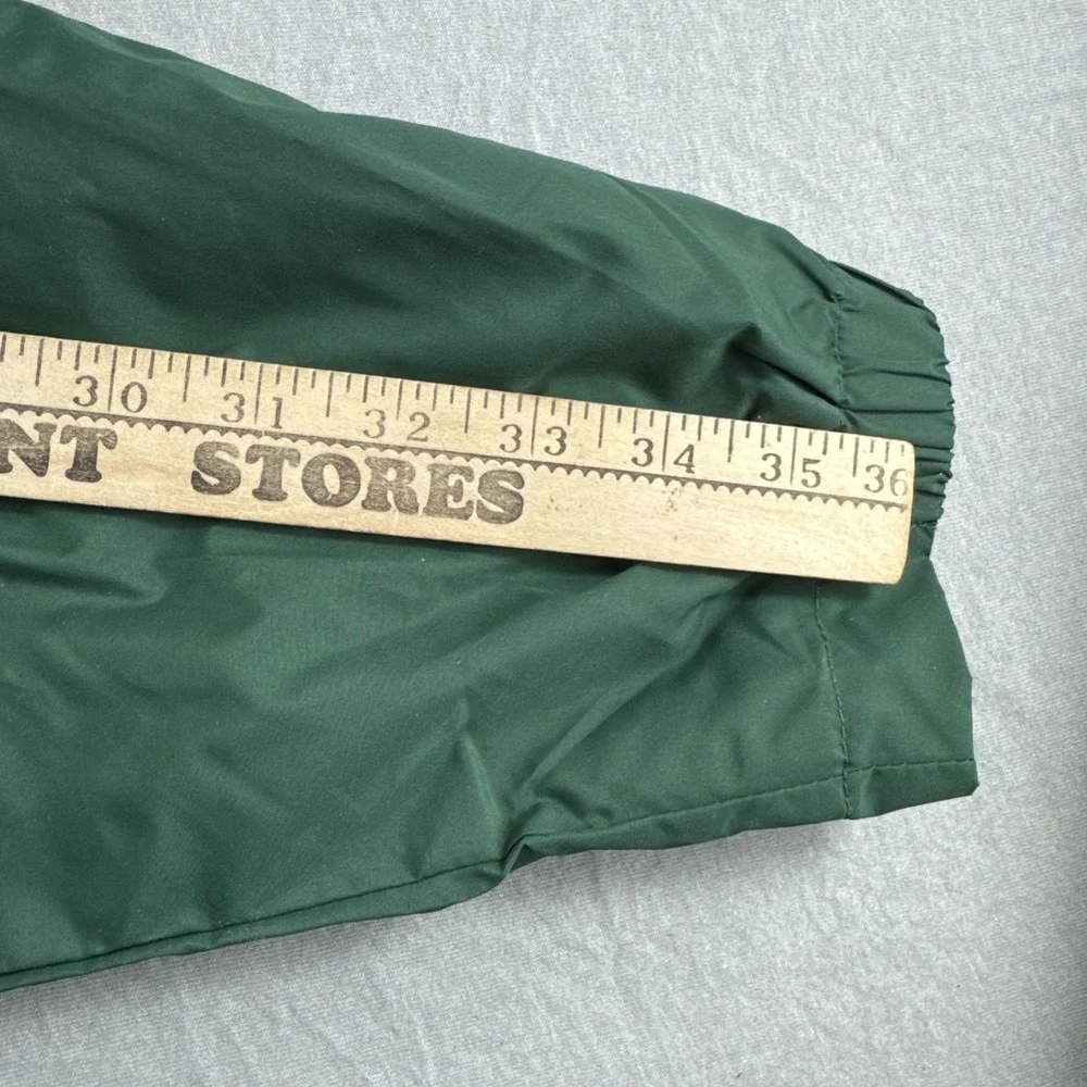 Mountain Dew Pullover Windbreaker Jacket Mens XL Green 1/4 Zip Coat Hooded Logo